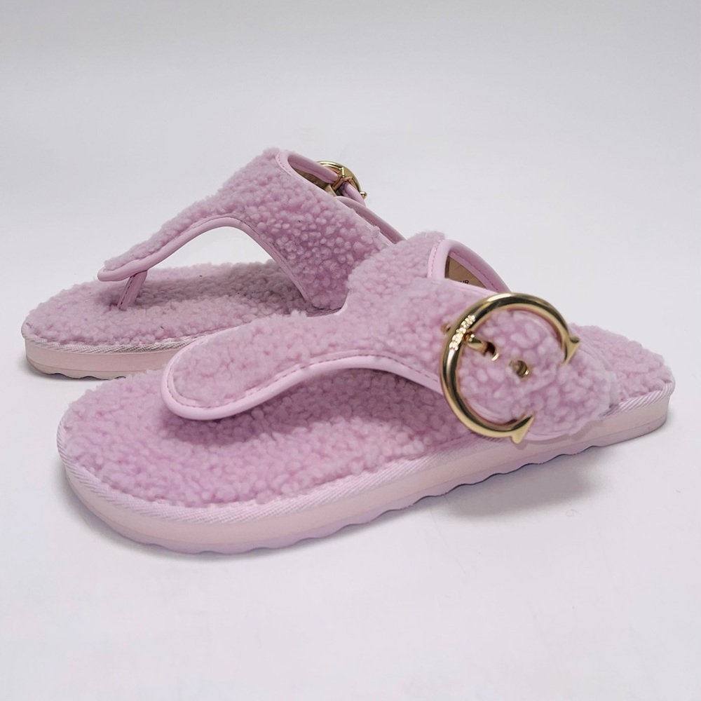 Coach Hollie Flip Flop Sandals size 6.5 Pink